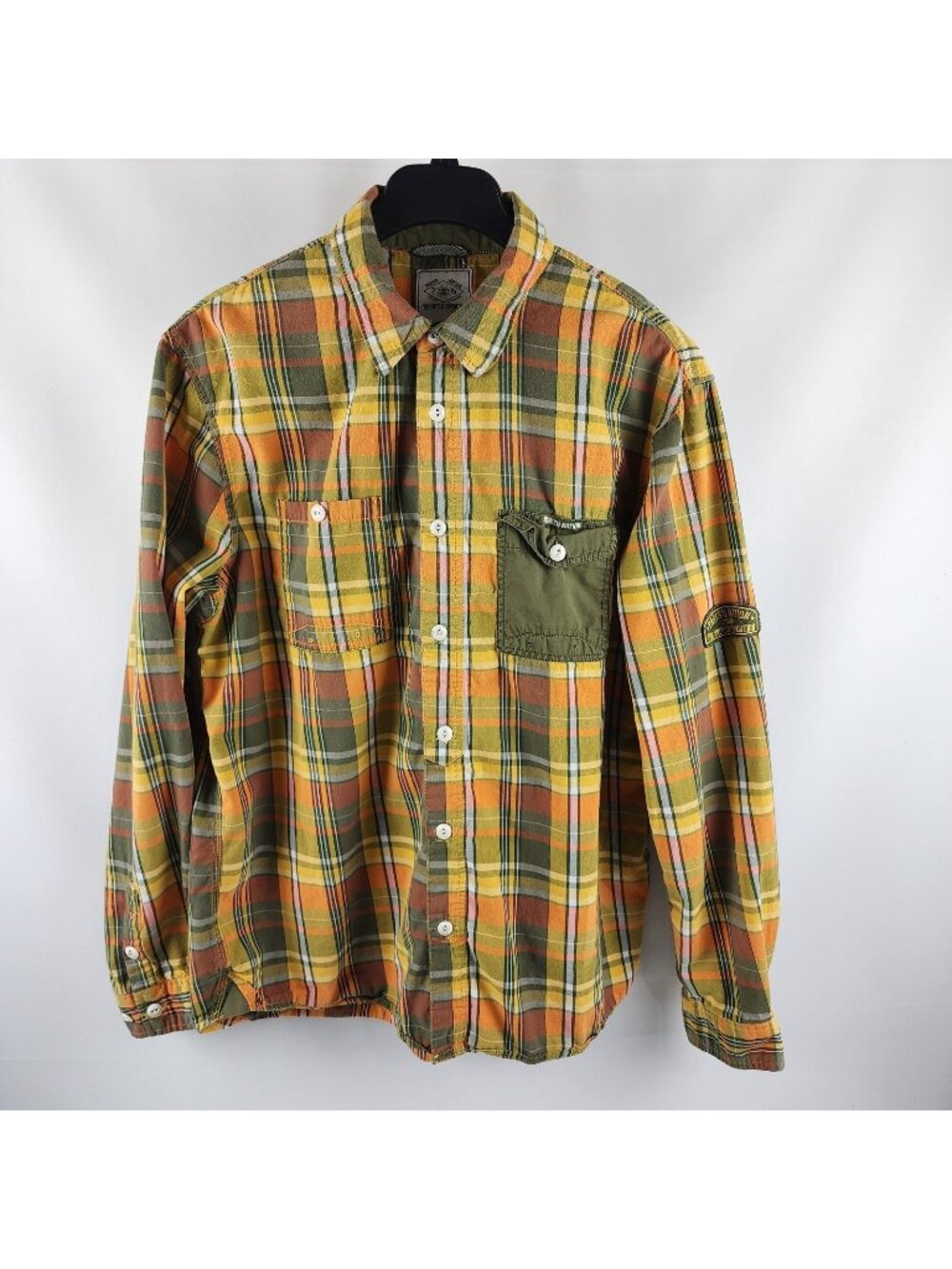 Parish Nation Mens 2XL Multi Plaid Vintage L/S Button Up